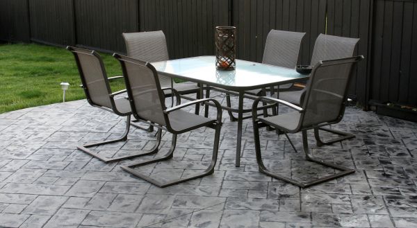 Backyard Concrete Stamping in Vallejo